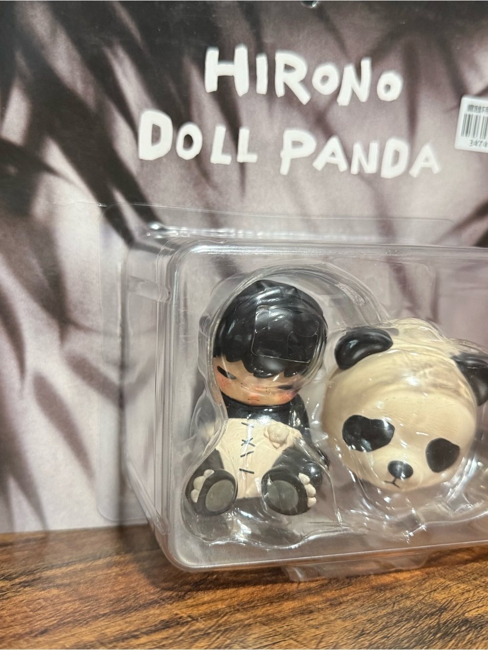 Hirono Doll Panda Kids Toy - Black and Cream